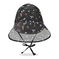 Floral Branches Buds Scandinavian Infant Sun Hats Boy Summer Hats Girl Sun Protection Neck Flap Travel Essentials