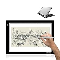 Huion L4S LED Light Box A4 Ultra-Thin USB Powered and Huion ST300 Adjustable Drawing Tablet Stand