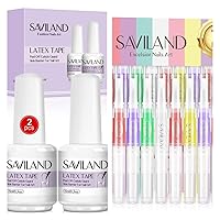 SAVILAND 12PCS Liquid Latex for Nails and 12PCS Cuticle Oil Pen for Nails
