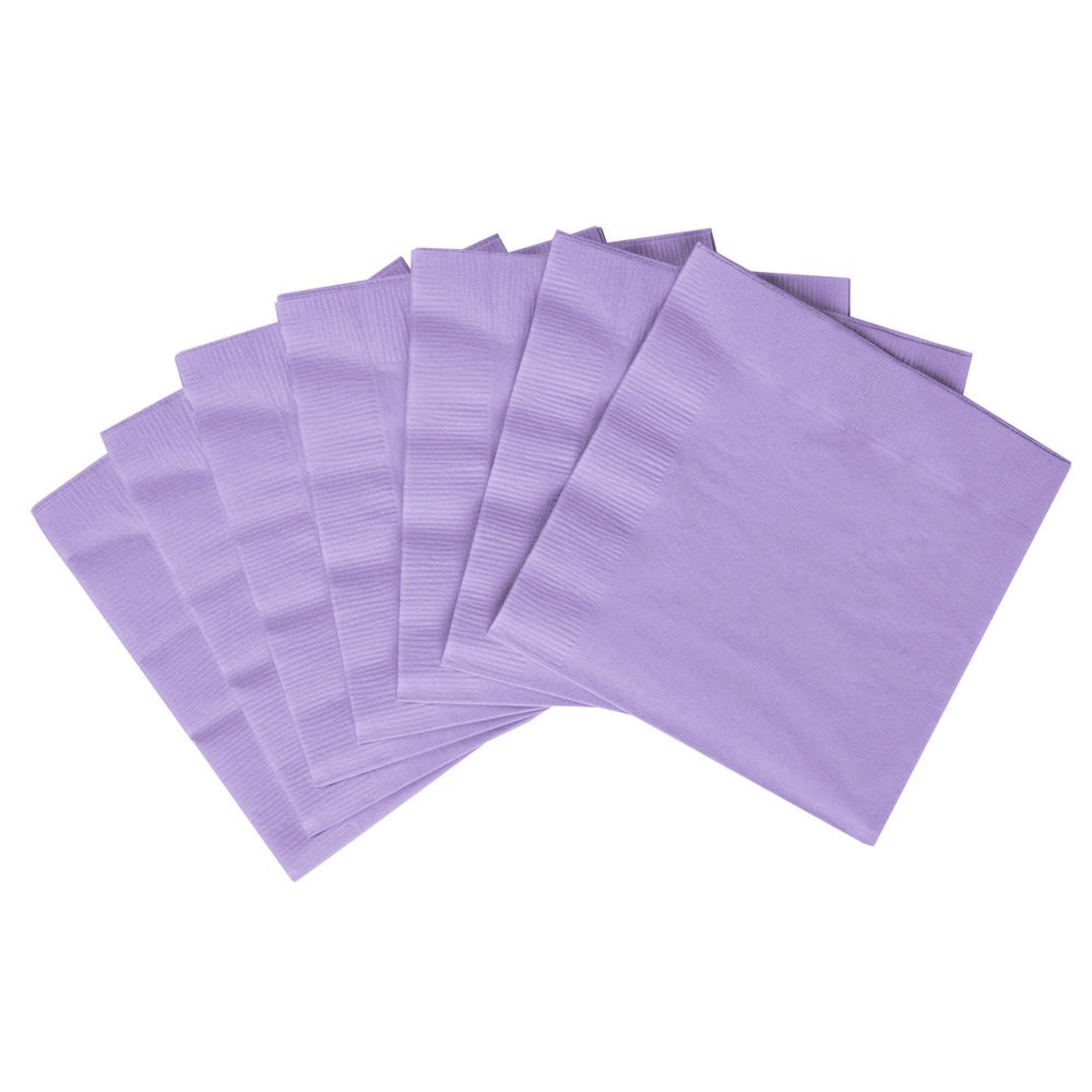Amscan 2-Ply Lavender Luncheon Napkins - 6 1/2