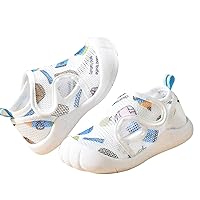 Baby Girl Shoes Summer Infant Toddler Girls Boys Shoes Sandals Flat Bottom Non Slip Half Open Toe Slip Breathable Soft Shoes