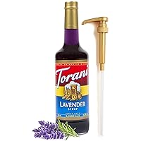 Lavender Syrup for Coffee & Cocktails 25.4 Ounces Syrups for Coffee Drinks with Fresh Finest Bottle Pump