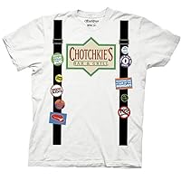 Office Space Chotchkie's Bar & Grill Suspenders Costume White Mens T-shirt