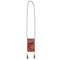 Handicraft Bazarr Brocade Silk Sling Purse Boho Elephant Pattern Shoulder Wallet Traditional Women's Small Cross-Body Phone Bag
