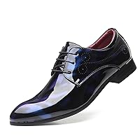 Men's Formal Shoes Oxford Shoes Men's Fashion Formal Lace Up Business Tuxedo Shoes