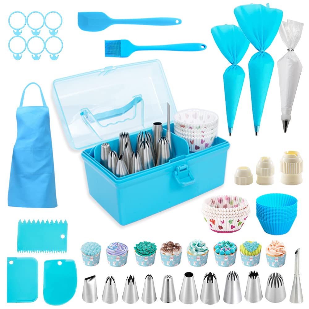 Mua Cake Fans Cake Decorating Kit 161-Piece Icing Piping Tips and ...