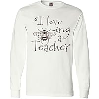 inktastic I Love Bee-ing a Teacher Long Sleeve T-Shirt