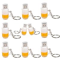 A Plus+ 32GB USB Flash Drive Beer Mug Shape with Keychain (Pack of 10)
