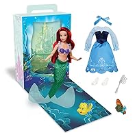 Store Official Ariel Story Doll, The Little Mermaid, 11 Inch, Fully Posable Toy in Glittering Outfit - Suitable for Ages 3+ Toy Figure, Gifts for Girls, New for 2023?