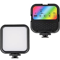 Portable RGB Video Light with 70 LED's, Compatible with FUJIFILM INSTAX Mini EVO, Adjustable Color Temperature, and Long-Lasting Rechargeable Battery