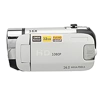 Fydun D90 1080P 16MP Digital Camera 2.4 Inch Rotatable Screen Camcorder 16X Zoom HD Video Recorder with Fill Light (Silver)