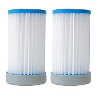 U.S. Pool Supply 2 Replacement Filter Cartridges for Use in The Octopus Handheld Pool and Spa Vacuum Cleaner, Model 1121 - Provides Premium Clean Water Filtration, Removes Finest Swimming Pool Debris