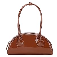 Tote Handbags for Women, Clutch Hobo Bag Small Top Handle Purse Patent Leather Satchel Shoulder Bag, Green