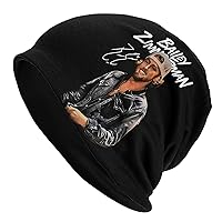 SAMUELSON Bailey Music Zimmerman Beanie Cap for Men Women Soft Daily Knit Ribbed Beanie Hat Adult Warm Toboggan Hat for Unisex Black