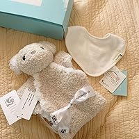 Cassiware Baby Blanket Animal Blanket Bib Set