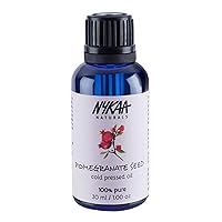 Nykaa Naturals 100 Percent Pure Cold Pressed, Pomegranate Seed, 1.01 oz - Face Oil and Body Oil to Improve Skin Texture - Hair Oil for Damaged Hair
