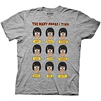 Ripple Junction Bob's Burgers Many Moods of Tina Adult Crew Neck T-Shirt