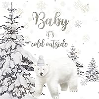 Baby It's Cold Outside: Polar Bear Baby Shower Guest Book Winter Snowflake Themed + BONUS Gift Tracker Log and Keepsake Pages | Wishes for Baby and ... Parents Sign-In | Matching Table Sign Gift Baby It's Cold Outside: Polar Bear Baby Shower Guest Book Winter Snowflake Themed + BONUS Gift Tracker Log and Keepsake Pages | Wishes for Baby and ... Parents Sign-In | Matching Table Sign Gift Paperback