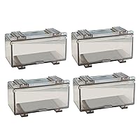 Transparent Acrylic Display Case Box, 1:64 Scale Toy Model Car Display Cases Boxes for Hot Wheels Racing Car Model, 4 Pack