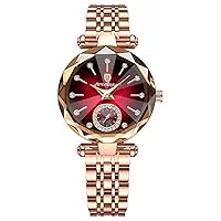 Gosasa Top Brand Luxury Women's Watch Diamond Dial Elegant Watch for Women Leather Quartz Fashion Women's Watch Waterproof Analogue Display Stainless Steel