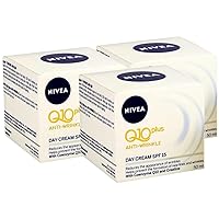 NIVEA Q10 Plus Anti-Wrinkle with SPF 15 Day Care Cream 50 ml (1.69 oz) - Pack of 3