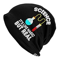 Science It's Like Magic But Real Beanie Slouchy Knit Hat Caps Soft Warm Cap Cuffed Summer Skull Cap