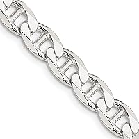 Sterling Silver 7.4mm Flat Anchor Chain