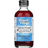 Vermont Village Organic Sipping Apple Cider Vinegar, 8oz (Blueberries & Honey)