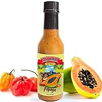 Spicy Delight Best Hot Sauce by Flavor Pirate, Aruba Hot Sauce Made With Habanero Pepper, Papaya, and Spices, Caribbean Inspired Papaya Hot Sauce, Gluten Free, Vegan, 5 oz