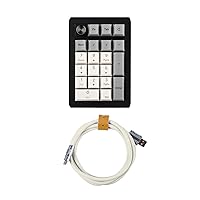 EPOMAKER EK21 VIA 3 Modes Gasket Number Pad with White USB-C Keyboard Cable