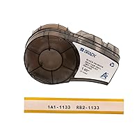 Brady Authentic (M21-1000-427) Self-Laminating Wire Wrap for Control and Electrical Panels, Datacom Cable Labeling, Black on White-For M210, M210-LAB, M211, BMP21-PLUS and BMP21-LAB Printers, 1
