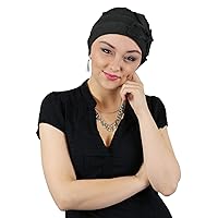 Chemo Cap for Women Cancer Headwear Turban Hat Beanie Head Coverings Hair Loss Parkhurst 100% Cotton Butterfly Beanie