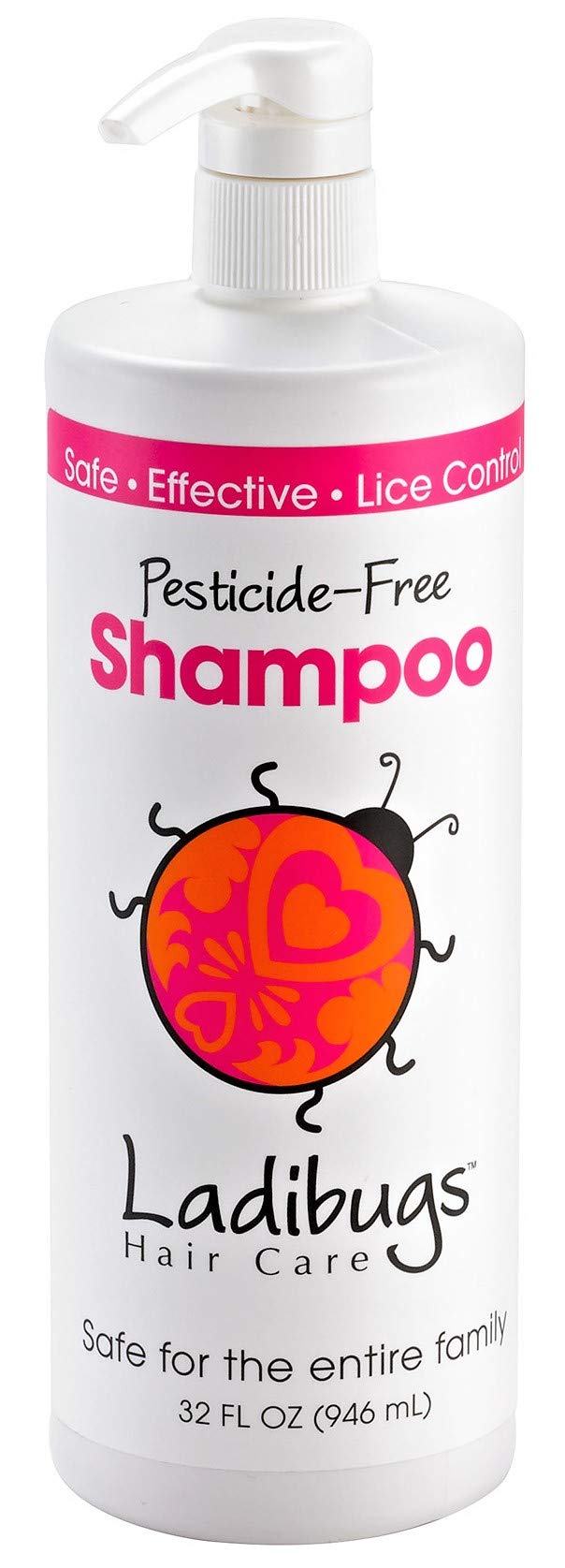 Ladibugs Lice Prevent Shampoo 32oz Family Size | Natural, Essential Oils, Sulfate-Free| Keep Lice Away!