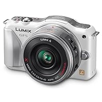 Panasonic Lumix DMC-GF5XW Live MOS Micro 4/3 Compact Sytem Camera with 3-Inch Touch Screen and 14-42 Power Zoom Lens (White)