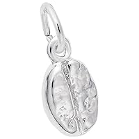 Rembrandt Charms Coffee Bean Charm, Sterling Silver