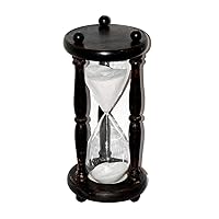 Wood Sand Timer White Sand Glass Timer Clock Hourglass Home Office Beautiful Gift