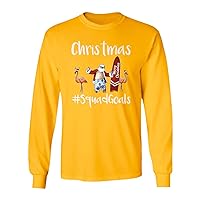 Tropical Christmas Santa Surf Hawaii Beach Unisex Long Sleeve T-Shirt