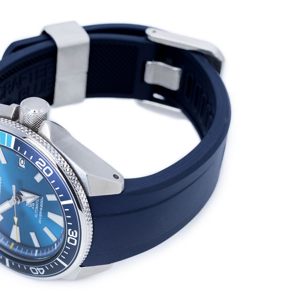 Mua Crafter Blue 22mm Blue Rubber Watch Band for Seiko Samurai SRPB51  SRPB09 SRPB53 trên Amazon Mỹ chính hãng 2023 | Giaonhan247