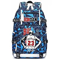 Basketball Player J-ordan Number 23 Multifunction Backpack Travel Daypacks Fans Bag For Men Women (Style 15)