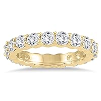 AGS Certified Diamond Eternity Band in 14K Yellow Gold (2.55-3 CTW)