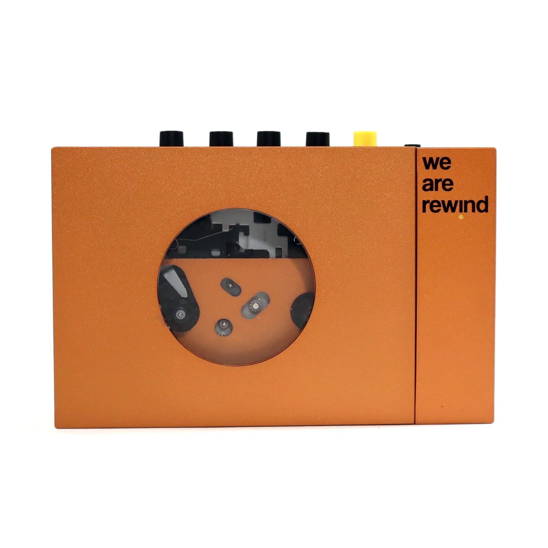 We Are Rewind Orange Portable Cassette Player