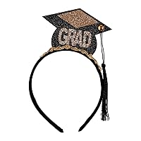 BinaryABC Mini Graduation Hat Headband Bachelor Cap Headband,2024 Graduation Party Supplies Decorations