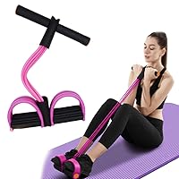 Multifunction Tension Rope, 6-Tube Elastic Yoga Pedal Puller Resistance Band, Natural Latex Tension Rope Fitness Equipment, for Abdomen/Waist/Arm/Leg Stretching Slimming Training