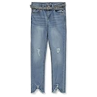 Vigoss Girls' High Rise Belted Denim Skinny Jeans