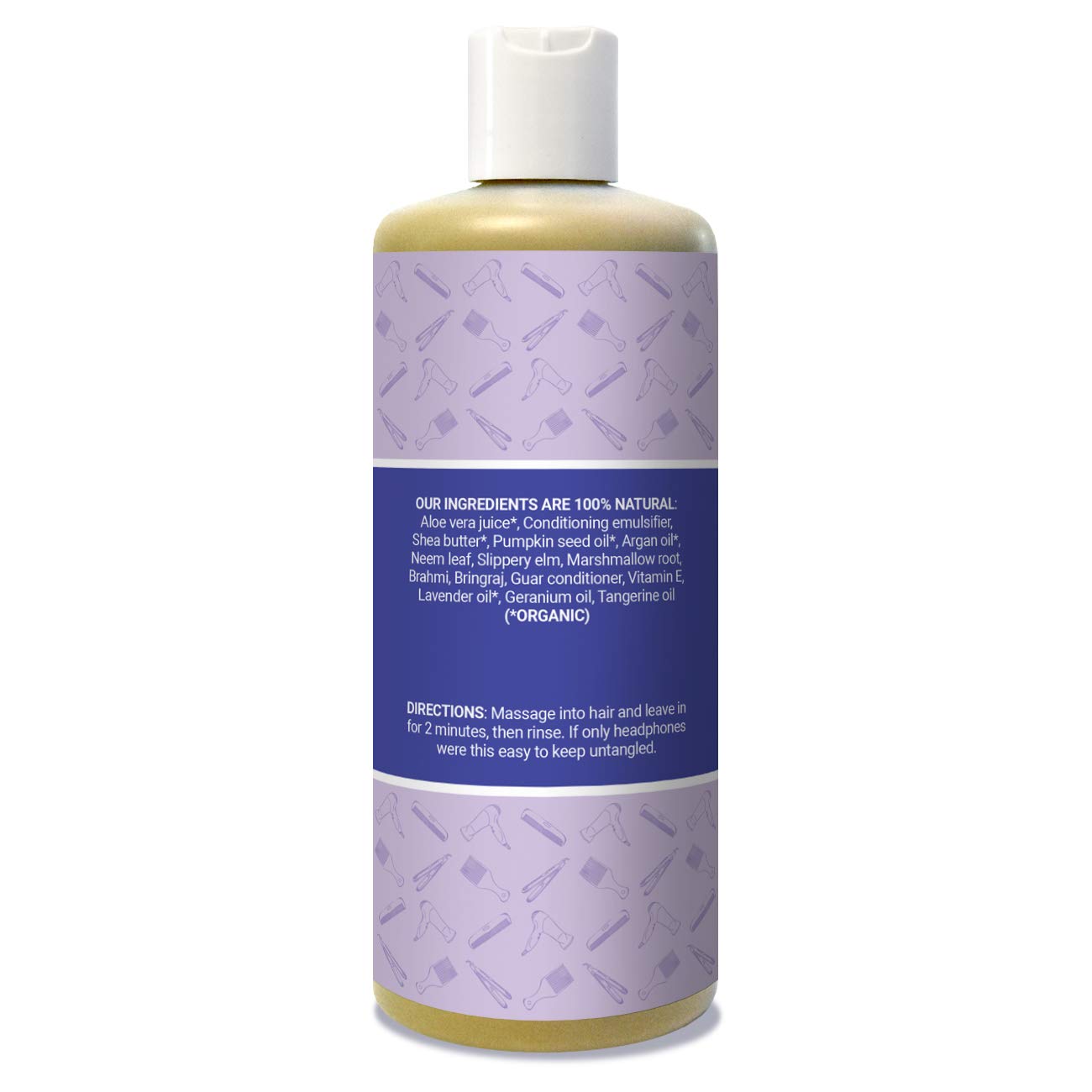 Jivi Conditioner With Argan Oil (Lavender) | Makes Hair Softer, Shinier, and More Manageable | 100% Natural with Organic Ingredients | Made for All Hair Types, Color Safe | 14 fl. oz.