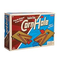Schylling Table Top Corn Hole Game, Brown, (Model: TCH)