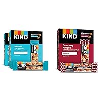 KIND Almond Coconut Bars, 1.4 Ounce, Gluten Free, No GMOs, 50 Count
