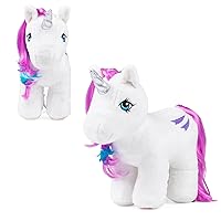 My Little Pony Unicorn and Pegasus Plush - Glory - Collector Plushie, Retro Stuffed Toy Animal, Kid, Toddler, Girl, boy, Mom, Birthday, Ages 3+