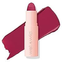 wet n wild Mega Last Rich Satin Lip Color, Rich Creamy Color with Satin Finish, Infused with Vitamin E & Moisturizing Argan Oil, Lightweight, Silky-Smooth, Vegan & Cruelty-Free - Berried Life