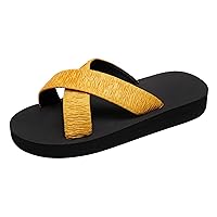 Cushioned Sandals for Women Fashion Women Beach Slip On Casual Open Toe Non Slip Wedges Fancy Slippers for Women